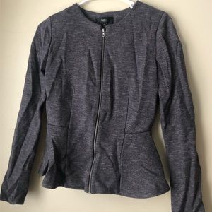 Grey long sleeve blouse